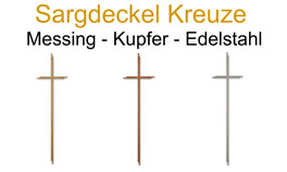 Sargdeckel Kreuze