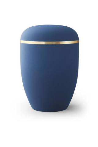 Urne blau Goldband