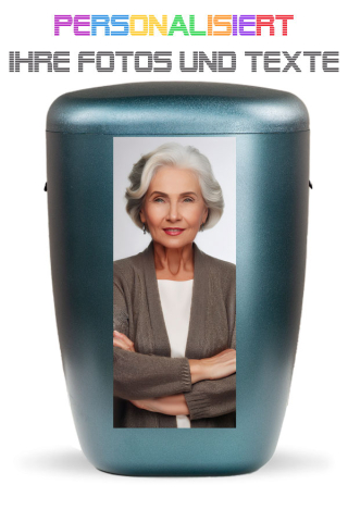 Urne Petrol personalisiert Bild gro