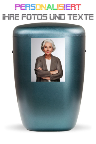 Urne Petrol personalisiert Bild klein