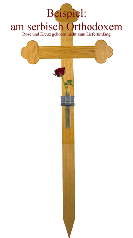 Grabkreuzzubehr Vase mit Halterung 8cm
