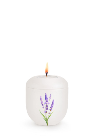 Gedenklicht Porzellan Infinity Florique Lavendel