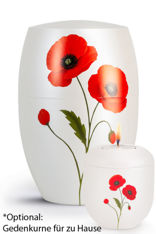 Urne Infinity Florique Perlmutt Mohnblume