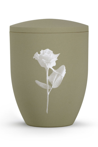 Urne olivgrau Rose By Nature
