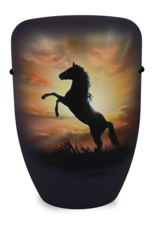 Airbrush Urne Pferd