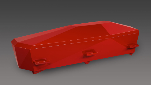 Diamant Sarg rot Hochglanz