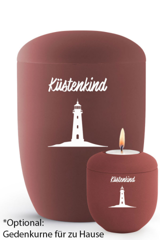 Seeurne rubin Leuchtturm K�stenkind