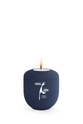 Mini Urne blau Sylt InselLiebe Edition