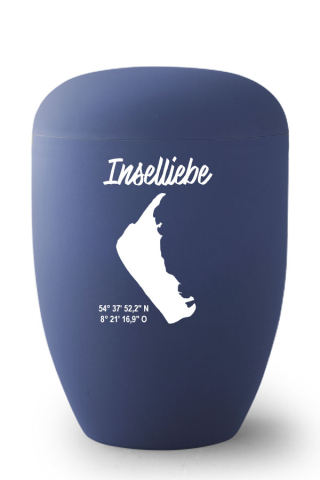 Urne blau Amrum voll Inselliebe