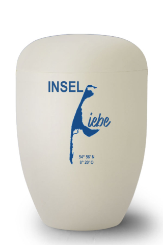 Urne creme Sylt voll Inselliebe