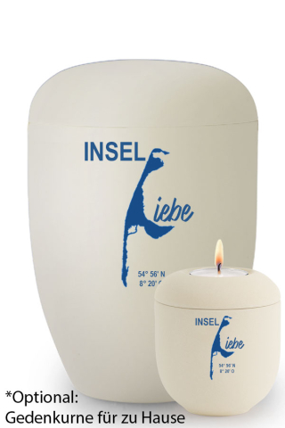 Urne creme Sylt voll Inselliebe