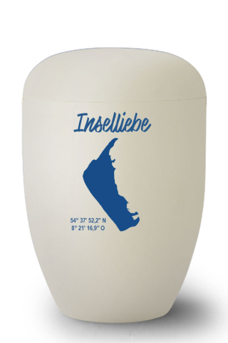 Urne creme Amrum voll Inselliebe