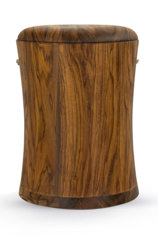 Holzurne Olivenholz taillierte Form
