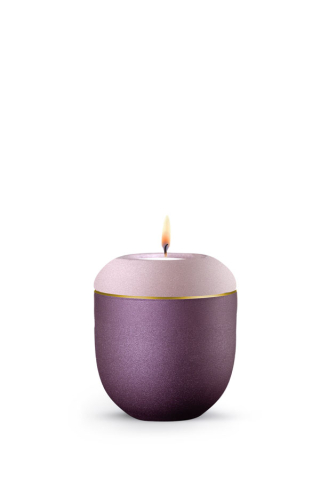 Gedenkurne Blomera Ros�/Berry Goldband