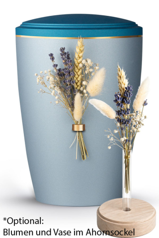 Urne Blomera Eisblau-Arctic T�rkis Lavendel Strau�