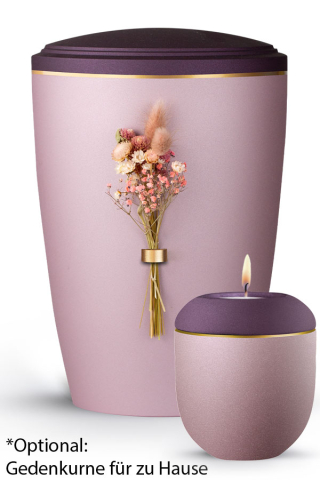 Urne Blomera Ros�/Berry Rosafarbiger Strau�