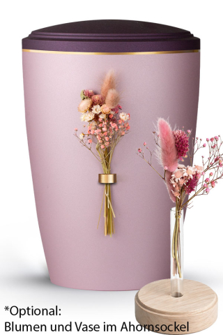 Urne Blomera Ros�/Berry Rosafarbiger Strau�