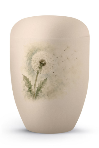Urne creme Edition Horizon Aufdruck Pusteblume