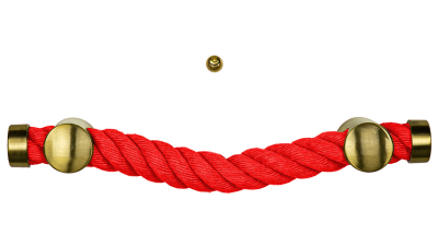 Sargzubehör: Sargbeschlag rote Seilgriffe Reling namhafter Hersteller