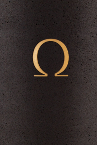 OMEGA Symbol GOLD für Urne aus Kohle