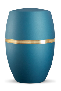 Bio Urne Infinity Ouro Trkis Golddekor gebrstet