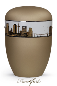 Urne Frankfurt Skyline Champagner