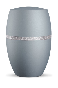 Vlsing Urne Infinity Glamour Silber Eisblau Silberdekor glitzernd