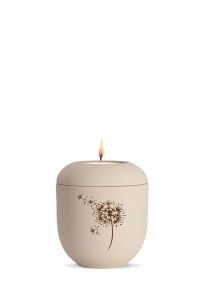 Gedenkurne Classique Pusteblume creme