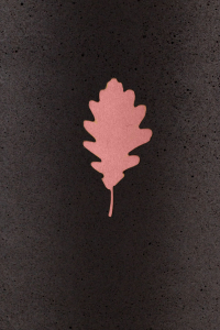 Eichenblatt Symbol Kupfer fr Urne aus Kohle