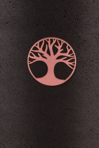 Lebensbaum Symbol Ros fr Urne aus Kohle