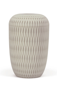 Urne Carrea Beige Rauten
