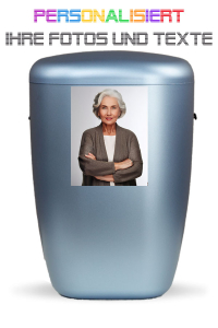 Urne Gletscherblau personalisiert Bild klein