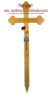 Grabkreuzzubehr Vase mit Halterung 8cm