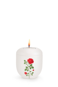 Gedenklicht Porzellan Infinity Florique Rose