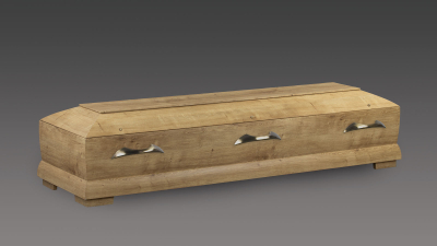 Sarg Kiefernholz Papierfurnier Wildeiche