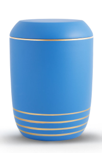 Seeurne blau mit Goldstreifen