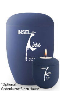 Urne blau Sylt voll Inselliebe