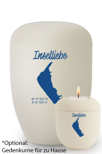 Urne creme Amrum voll Inselliebe