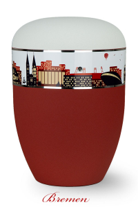 Bio-Urne Bremen mit Silhouette