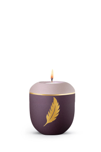 Gedenkurne Plumea Berry/Ros� goldene Feder