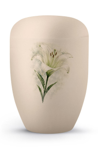 Urne creme Edition Horizon Aufdruck Calla