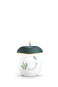 Gedenkurne Petrol F�r immer geliebt Pure Blossom
