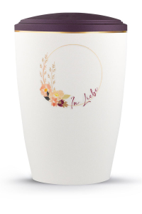 Urne Pure Blossom Berry Weiss Floraler Kreis In Liebe