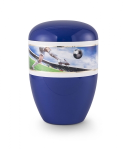 Urnen im online Shop: Urne Fanfarben Motiv Fussball sofort verfgbar.